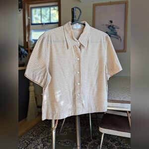 Aritzia, Babaton Plaid Cropped Shirt